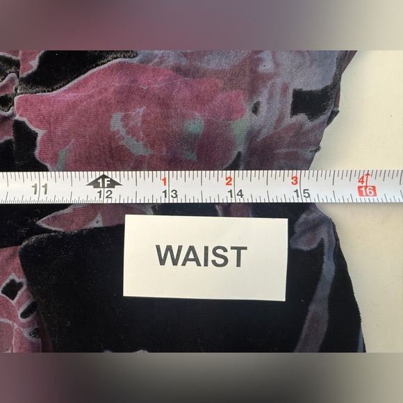 NWOT Kut from the Kloth Burnout Black Purple Velvet Sheer Dress Long Sleeve 8 - Picture 13 of 16